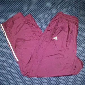 Adidas XL Maroon Insulated Jogging Pants!